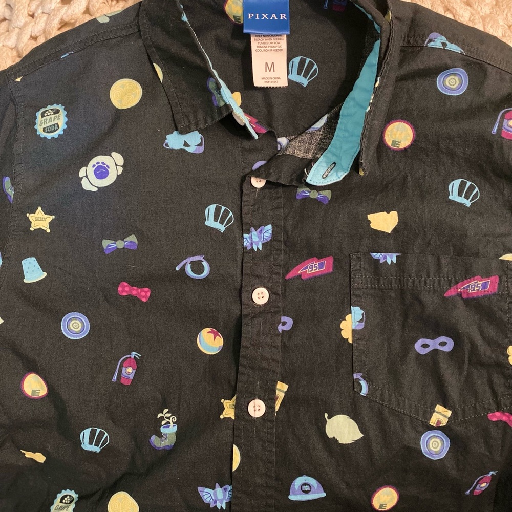Disney Pixar Icons Woven Button-Up - BoxLunch Exclusive